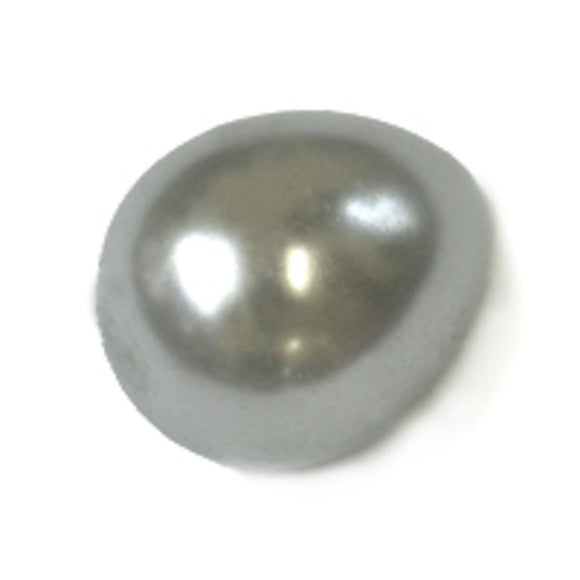 Cg 12x11mm drop glass pearl silver 60pcs