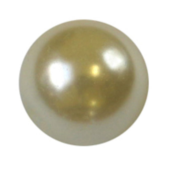Cg 12mm rnd glass pearl cream 65pcs