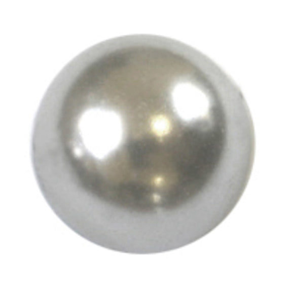 Cg 12mm rnd glass pearl white 65pcs