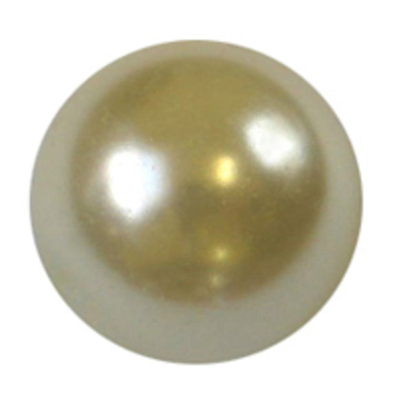 Cg 14mm rnd glass pearl cream 60pcs