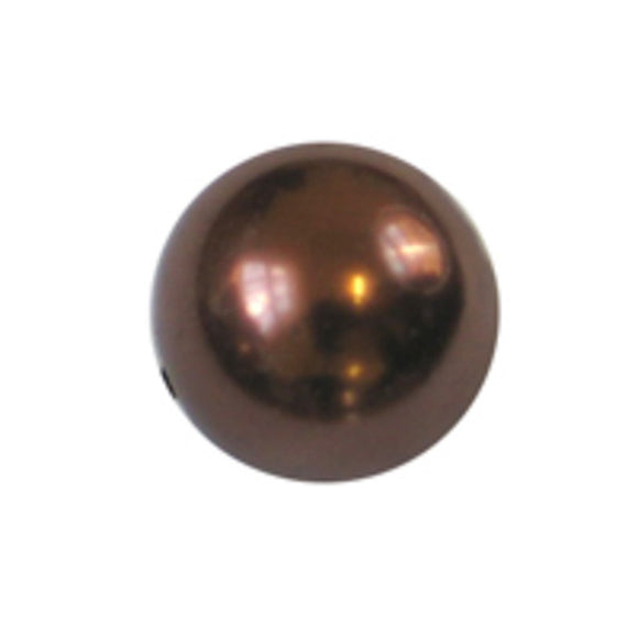 Cg 4mm rnd glass pearl copper 230pcs