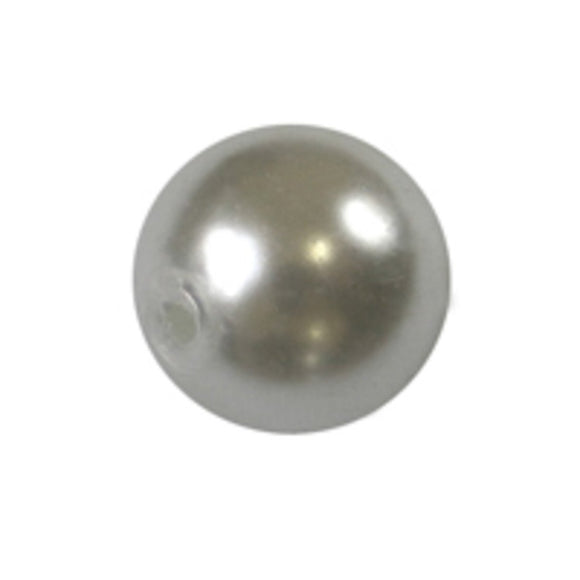 Cg 6mm rnd glass pearl silver 155pcs