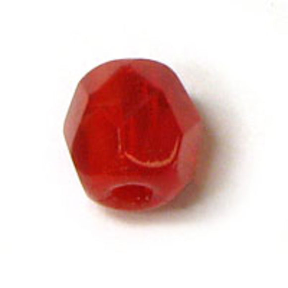 cz 4mm rnd faceted 2 tone red 50pcs