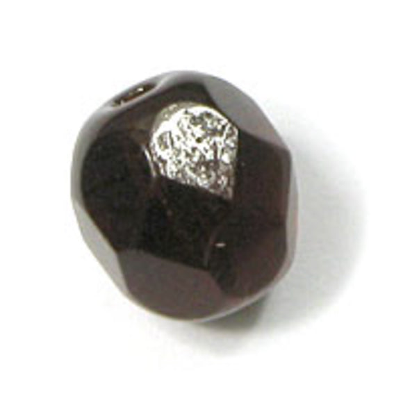 cz 6mm rnd faceted trns garnet 25pcs