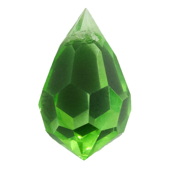 Cz 9x15mm faceted drop period 2p