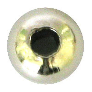 Metal 10mm rnd lge hole nickel 50pcs