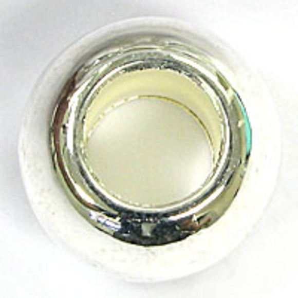 Plas 15x19mm rnd hole silver 20pcs