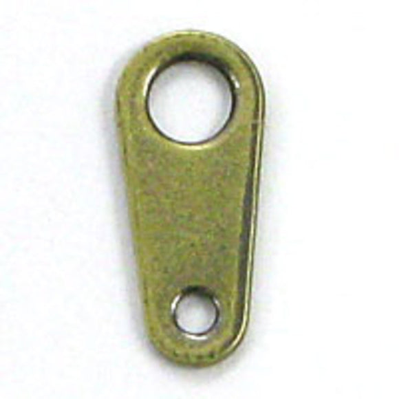 Metal 8mm tag Antique brass 100pcs