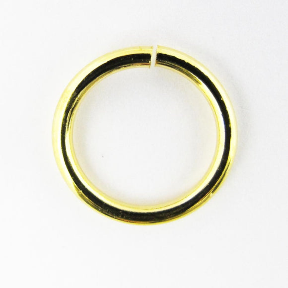 Metal 13x1.5mm jump ring gold 10pcs