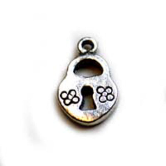 Metal 16x10mm locket a/silver 24pcs