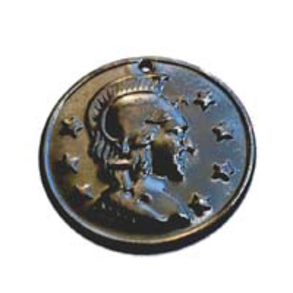 Metal 20mm coin head & 7stars blk 100pcs NFD