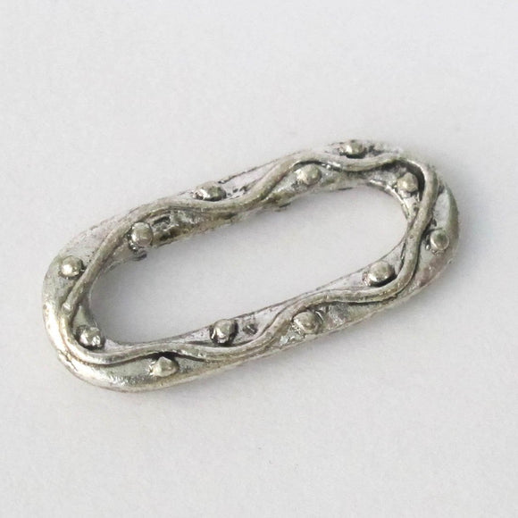 Metal 21x10 oval loops Ant Silver 20pcs
