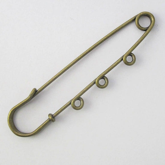 Metal 78mm kilt pin 3 rings A Bras 3pc