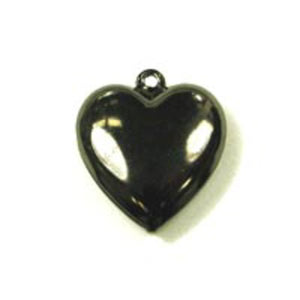 Metal casting 21x6 2 sided heart blac 6p