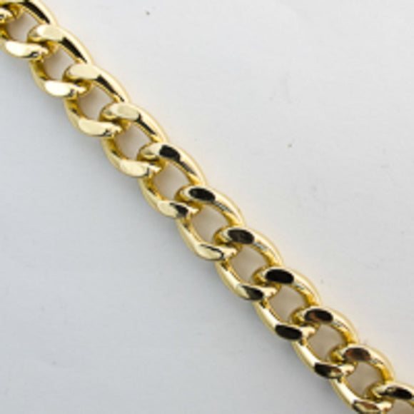 Metal chain 15x10mm curblink gold 5m