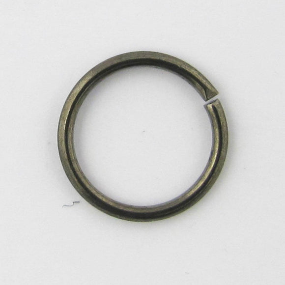 Metal 10x1mm jump ring black 20pcs