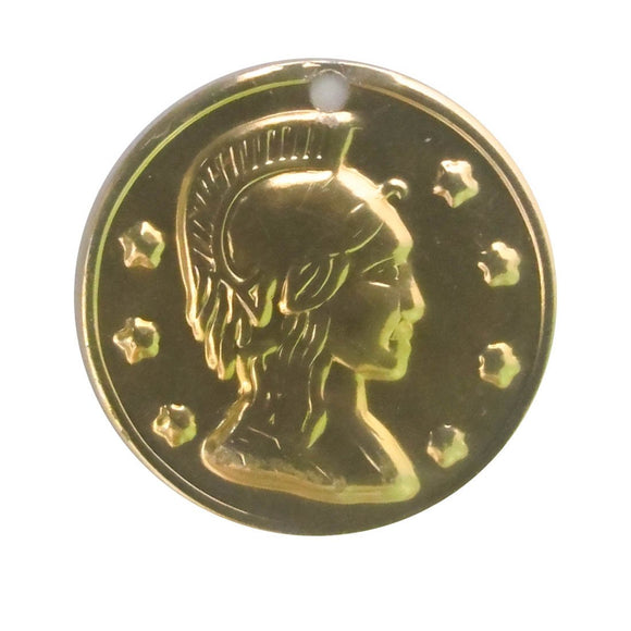 Metal 20mm coin gold 100pcs NFD