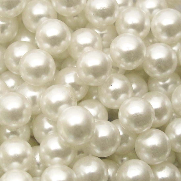 Plas 4mm rnd pearl NO HOLES cream 500p