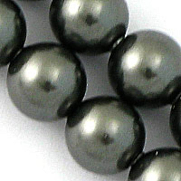Not Available in the Prahran Store - Austrian Crystals 12mm 5810 dark grey 6p